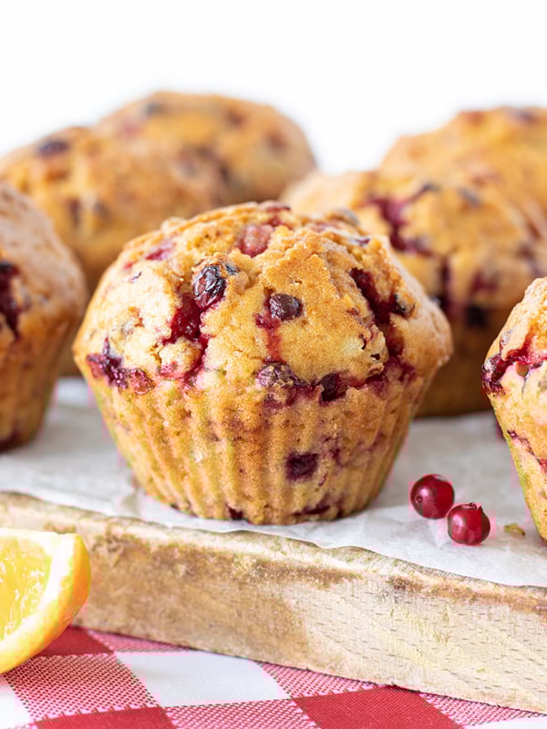 Apple, Cranberry & Cheddar Muffins