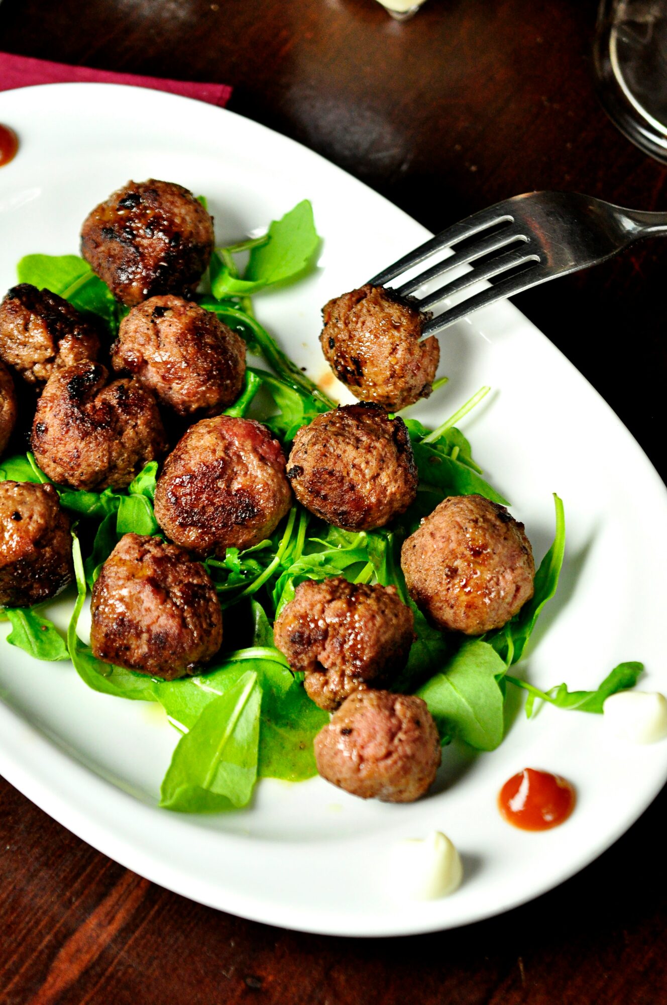 Cheesy Cheddar Stuffed Meatballs