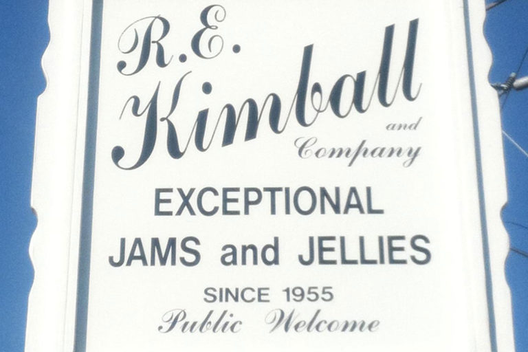 R E Kimball Company, Amesbury MA. Purveyors of fine jams and jellies since 1955