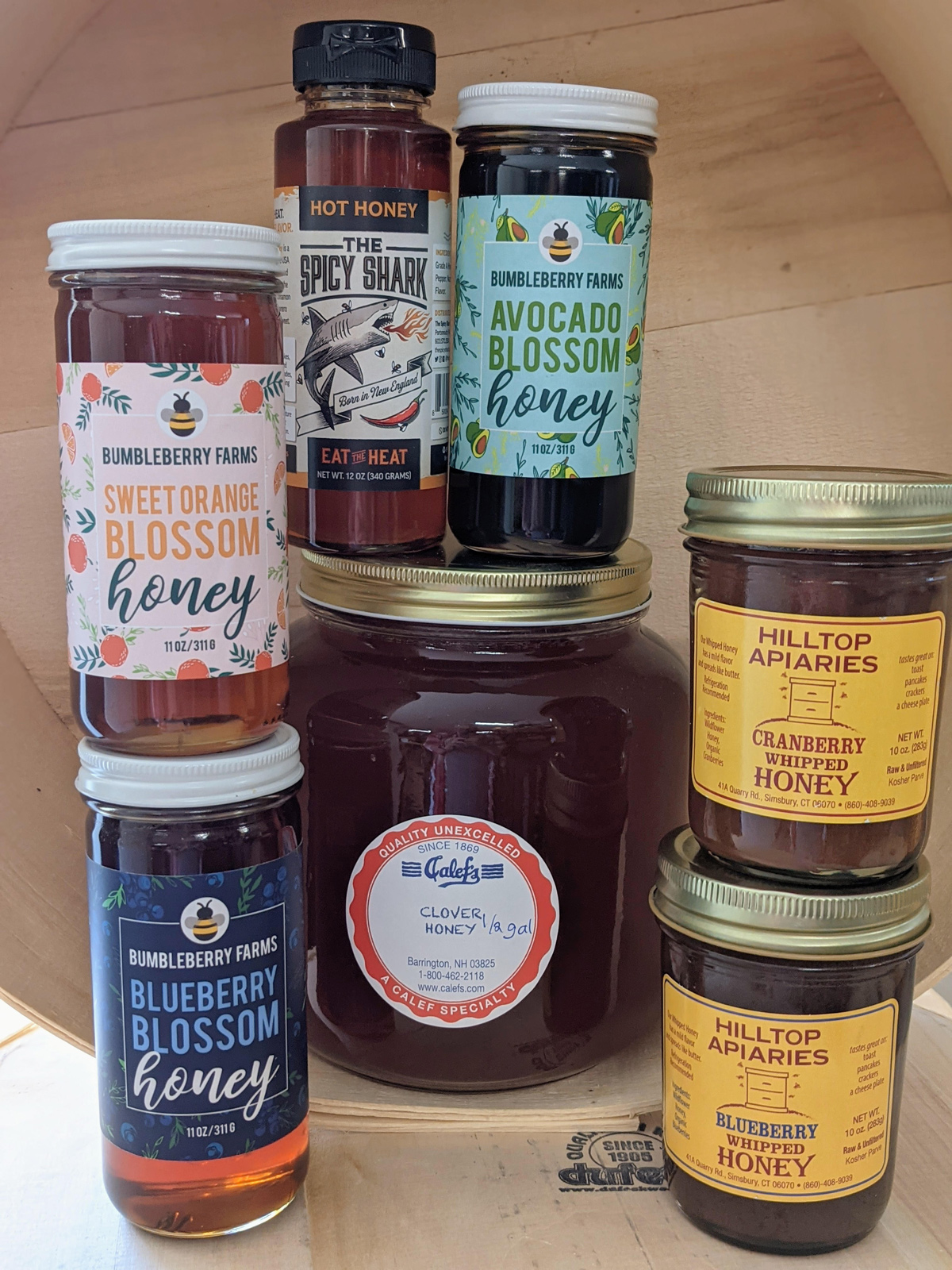 Calef's Various Honey Jars
