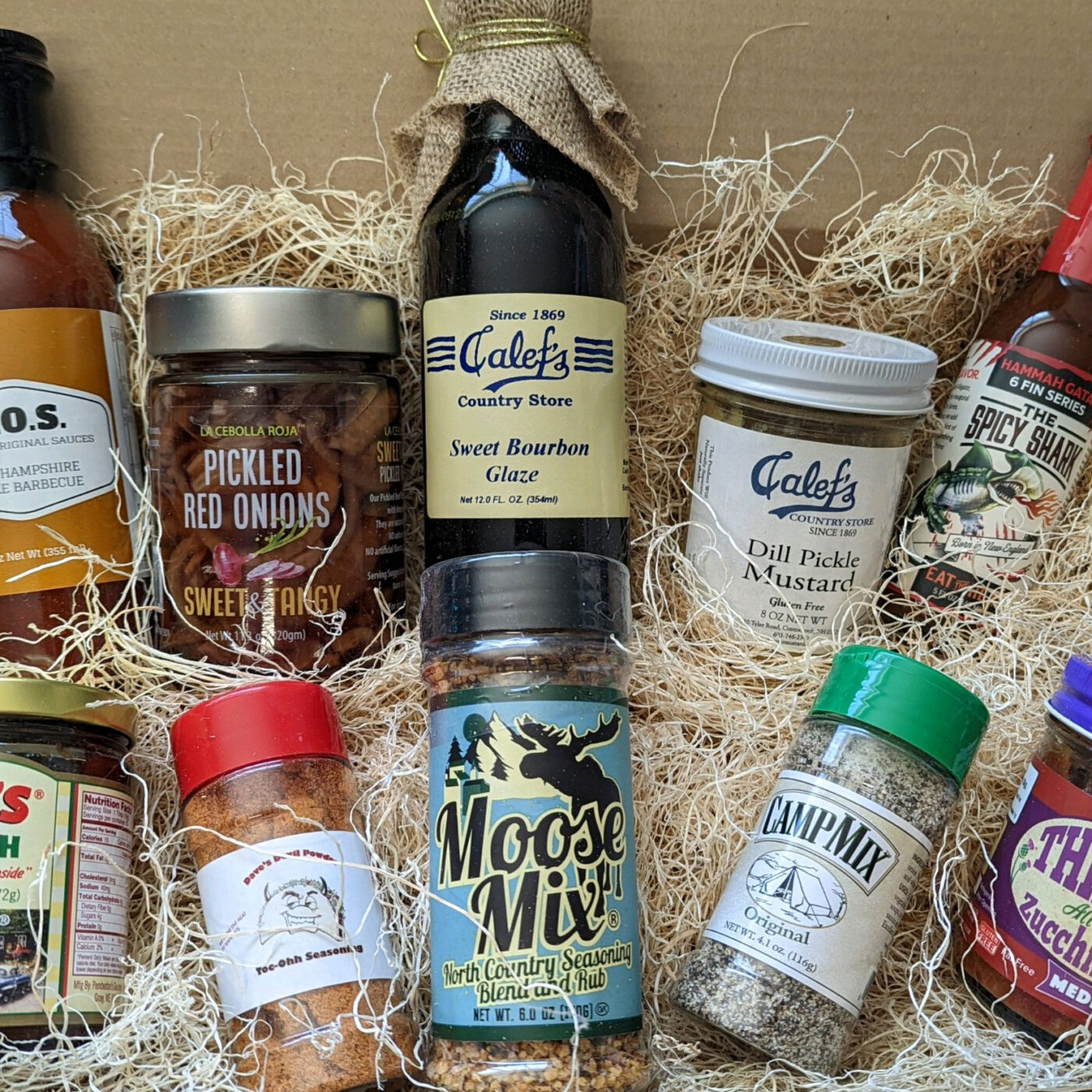 Calef's Condiment King gift box filled with bestselling condiments