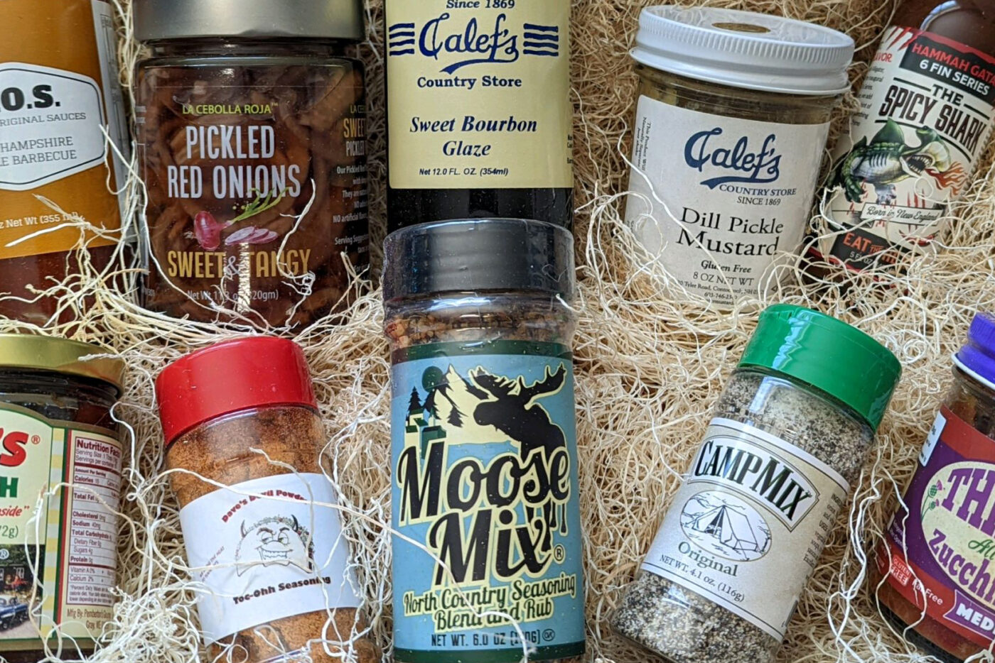 Calef's Condiment King gift box filled with bestselling condiments