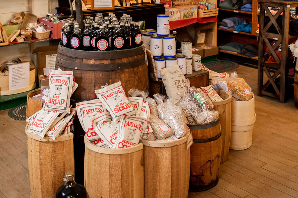 Calef's heirloom beans, brown bread, and molasses