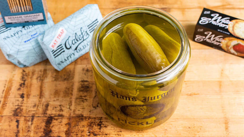 Calef's Pickles in a jar