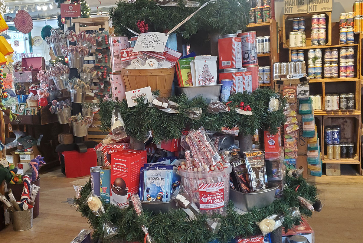 Calef's Country Store holiday display