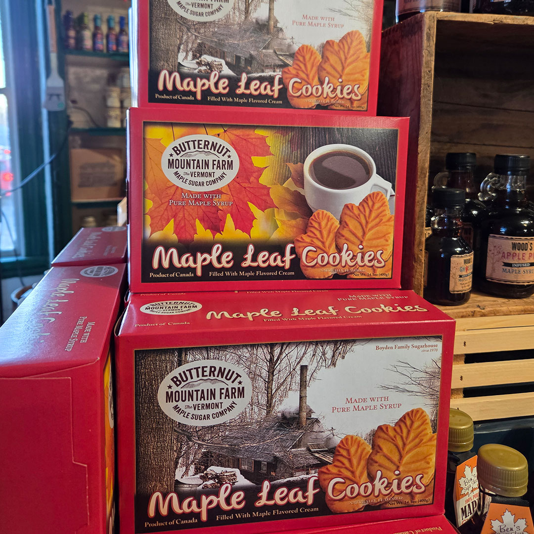 Maple Leaf Cookies, made in Vermont