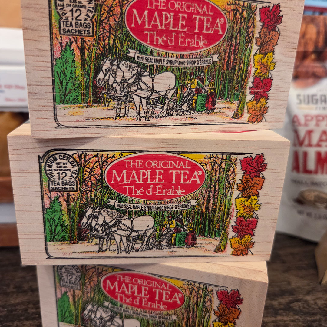 The original Maple Tea, available at Calef's