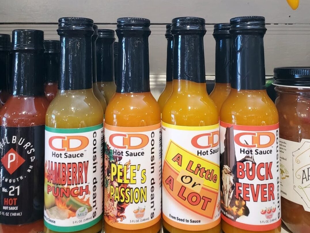 Cousin Dean's Hot Sauce, available at Calef's